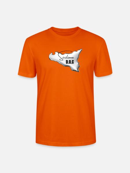 Siciliana Doc Damen & Kinder T-Shirt  - Stanley/Stella Unisex Bio-T-Shirt CRAFTER - Tieforange