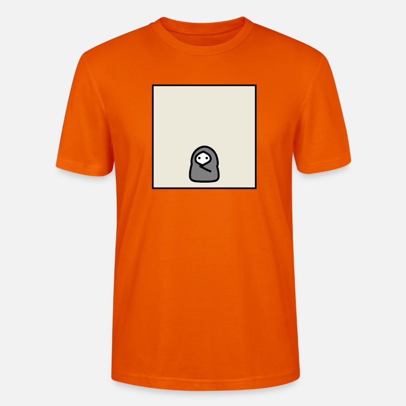Introvert Cocoon Minimal Meme Character - Stanley/Stella Unisex Bio-T-Shirt CRAFTER - Tieforange