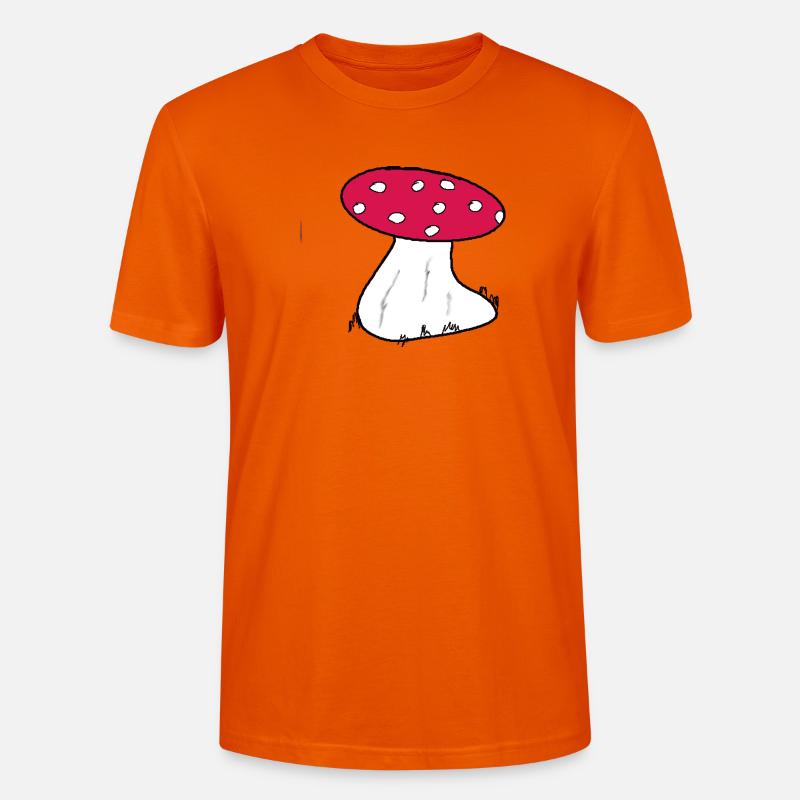 Motif de dessin animé Red Toadstool - T-shirt bio CRAFTER Stanley Stella Unisexe - orange profond