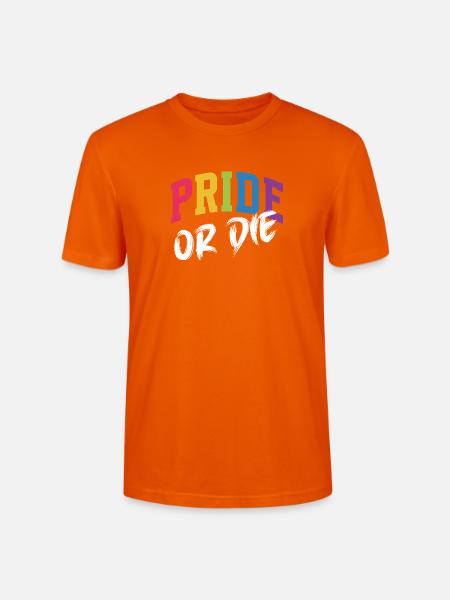 LGBT-Pride-Monat – Pride or Die - Stanley/Stella Unisex Bio-T-Shirt CRAFTER - Tieforange