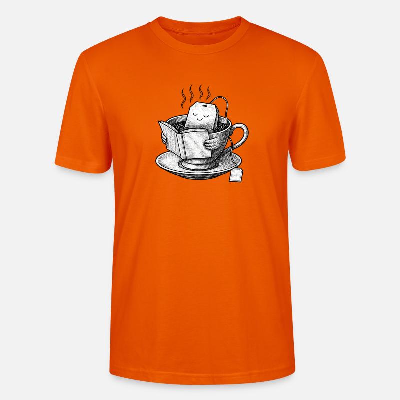 Cozy Tea Cup Reader - Stanley/Stella Unisex Bio-T-Shirt CRAFTER - Tieforange
