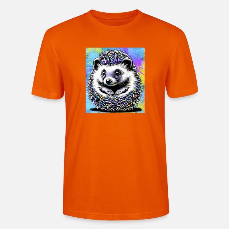 hérisson - T-shirt bio CRAFTER Stanley Stella Unisexe - orange profond