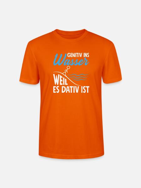 Genitiv Dativ Grammatik - Stanley/Stella Unisex Bio-T-Shirt CRAFTER - Tieforange