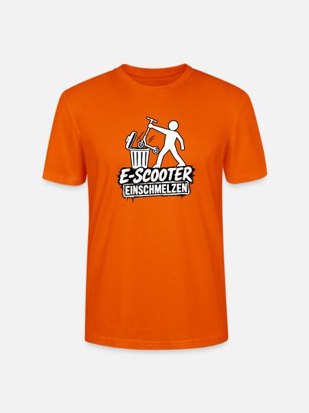 E-Scooter einschmelzen - Stanley/Stella Unisex Bio-T-Shirt CRAFTER - Tieforange