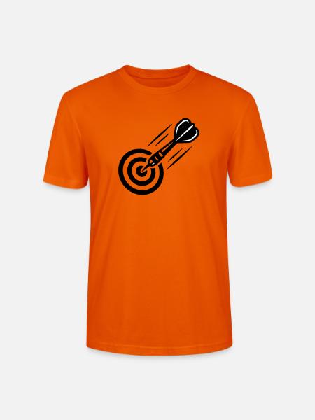 Fliegender Dartpfeil Icon - Stanley/Stella Unisex Bio-T-Shirt CRAFTER - Tieforange