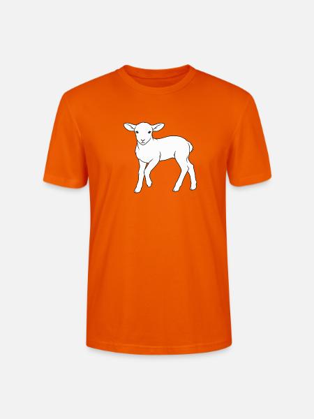 lamm - Stanley/Stella Unisex Bio-T-Shirt CRAFTER - Tieforange