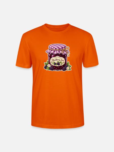 Selbstgemachte Marmelade Brombeere - Stanley/Stella Unisex Bio-T-Shirt CRAFTER - Tieforange