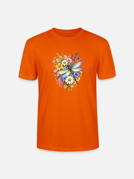Botanische Wildblumen Wildblume - Stanley/Stella Unisex Bio-T-Shirt CRAFTER - Tieforange
