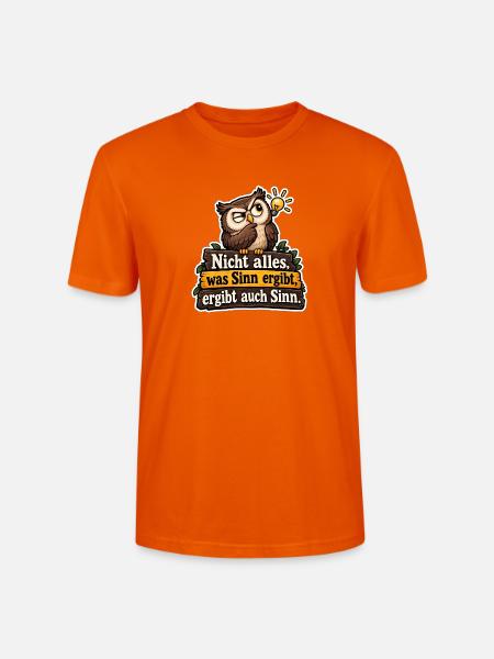 Sinnvoller Eulenwitz - Stanley/Stella Unisex Bio-T-Shirt CRAFTER - Tieforange