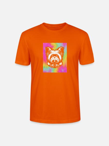 Yorkshire Terrier - Stanley/Stella Unisex Bio-T-Shirt CRAFTER - Tieforange