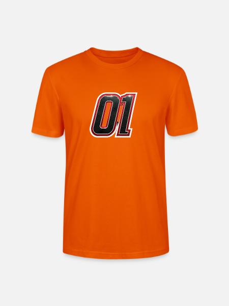 01 Carbon Racing Emblem - Stanley/Stella Unisex Bio-T-Shirt CRAFTER - Tieforange