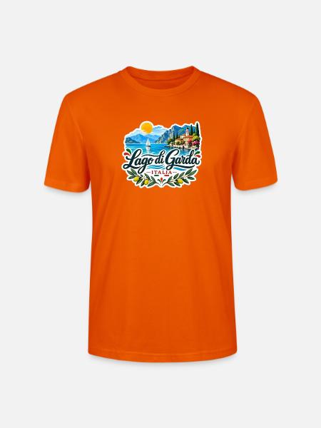 Lago di Garda Souvenir - Stanley/Stella Unisex Bio-T-Shirt CRAFTER - Tieforange
