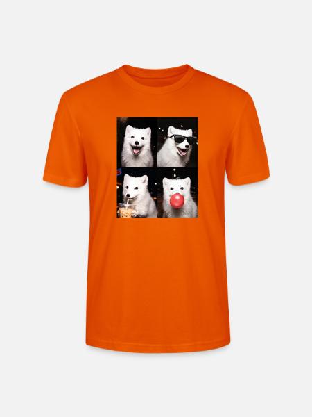 Polarfüchse Polarfuchs - Stanley/Stella Unisex Bio-T-Shirt CRAFTER - Tieforange