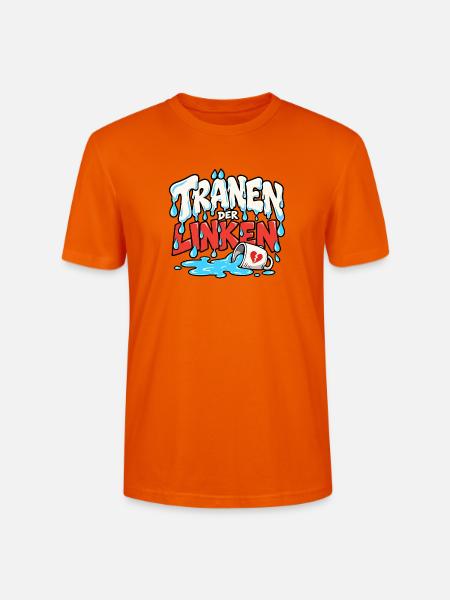 Tränen der Linken Linke Tränen - Stanley/Stella Unisex Bio-T-Shirt CRAFTER - Tieforange