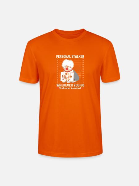 Englischer Schäferhund - Stanley/Stella Unisex Bio-T-Shirt CRAFTER - Tieforange