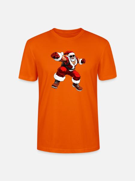 Boxer Weihnachten - Stanley/Stella Unisex Bio-T-Shirt CRAFTER - Tieforange