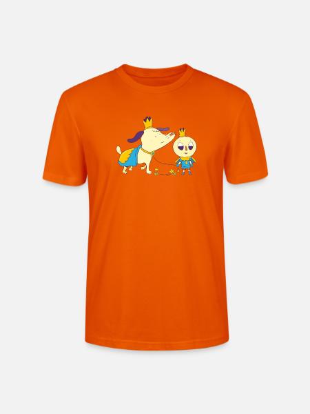 Ein königlicher Spaziergang - Stanley/Stella Unisex Bio-T-Shirt CRAFTER - Tieforange