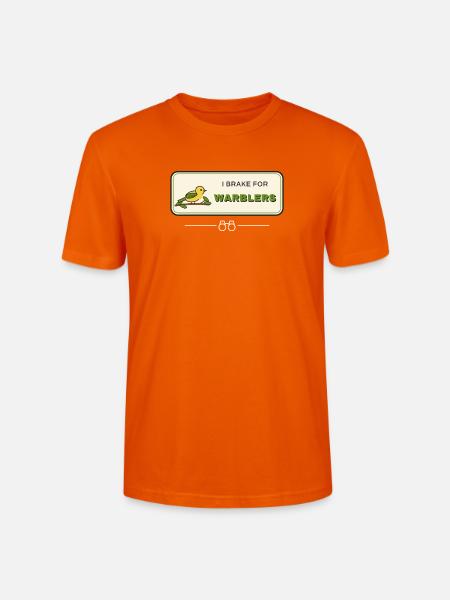 Ich bremse für Waldsänger – Vogelbeobachtung - Stanley/Stella Unisex Bio-T-Shirt CRAFTER - Tieforange
