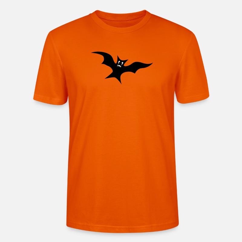 Bat - Stanley/Stella CRAFTER Unisex Organic T-Shirt - bright orange