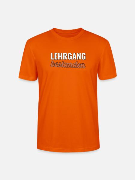 Feuerwehr Ausbildung Geschenk zum Lehrgangsabschlu - Stanley/Stella Unisex Bio-T-Shirt CRAFTER - Tieforange
