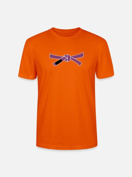 Purplebelt - Purple Belt - Stanley/Stella CRAFTER Unisex Organic T-Shirt - bright orange