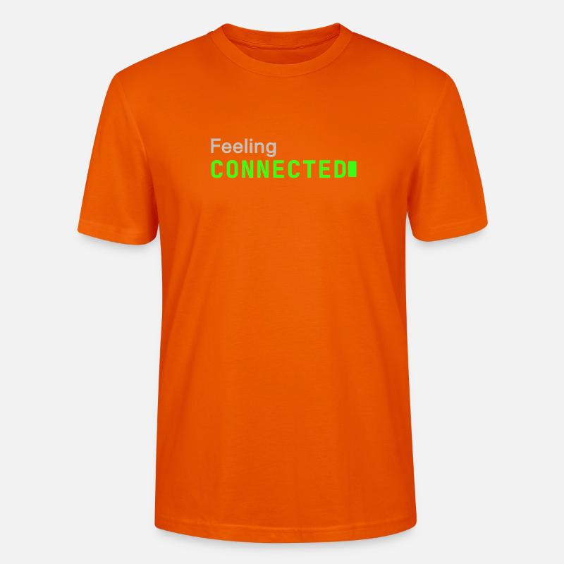 Feeling connected | Developer mood  - Stanley/Stella Unisex Bio-T-Shirt CRAFTER - Tieforange