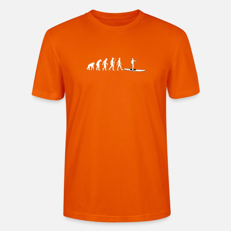 Évolution vers le paddleboard debout - T-shirt bio CRAFTER Stanley Stella Unisexe - orange profond