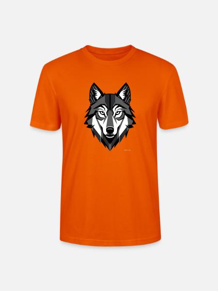 Silberwolf. - Stanley/Stella Unisex Bio-T-Shirt CRAFTER - Tieforange