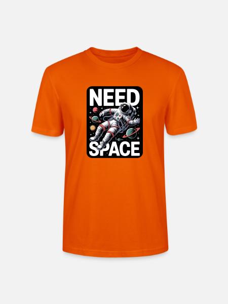 Ich brauche Space - Stanley/Stella Unisex Bio-T-Shirt CRAFTER - Tieforange