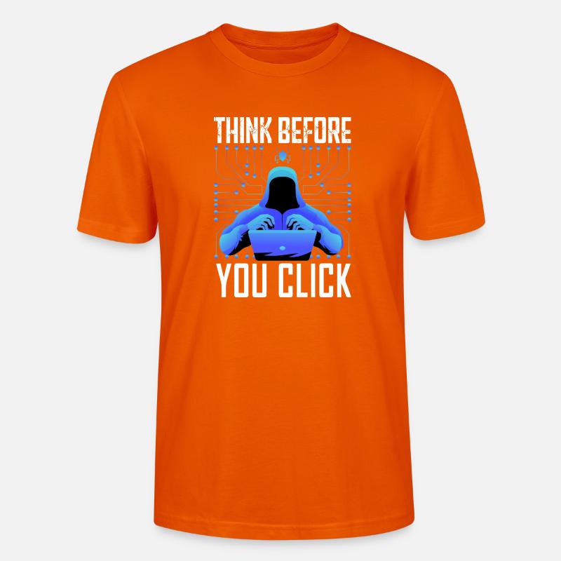 Hacker Hacker Programmeur Cybersécurité Linux - T-shirt bio CRAFTER Stanley Stella Unisexe - orange profond