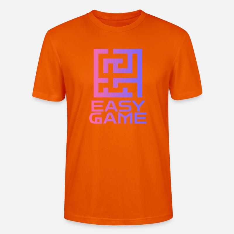 Maze Neon Easy Game Logo - T-shirt bio CRAFTER Stanley Stella Unisexe - orange profond