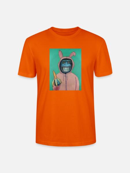 Falscher Hase - Stanley/Stella Unisex Bio-T-Shirt CRAFTER - Tieforange