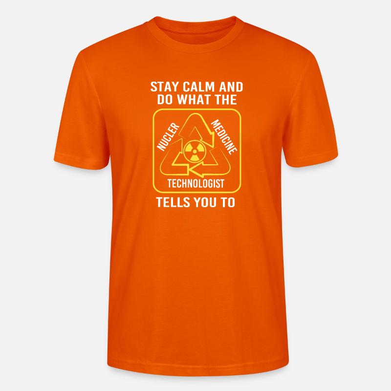 Radiologie Nuklear Atom Nuklearmedizin - Stanley/Stella Unisex Bio-T-Shirt CRAFTER - Tieforange