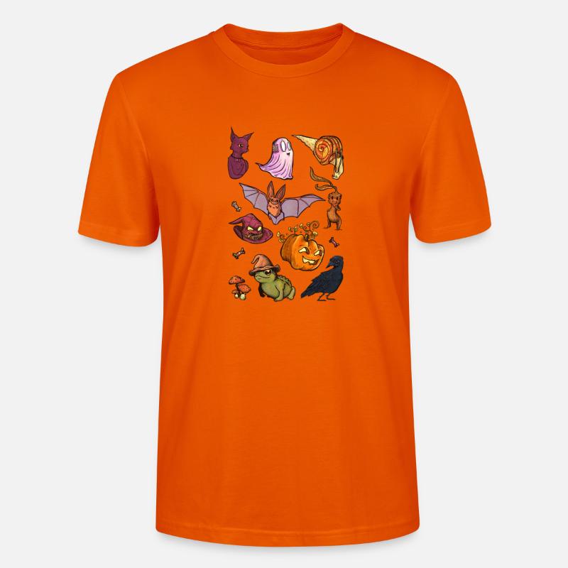 Süßes oder Saures - Stanley/Stella Unisex Bio-T-Shirt CRAFTER - Tieforange