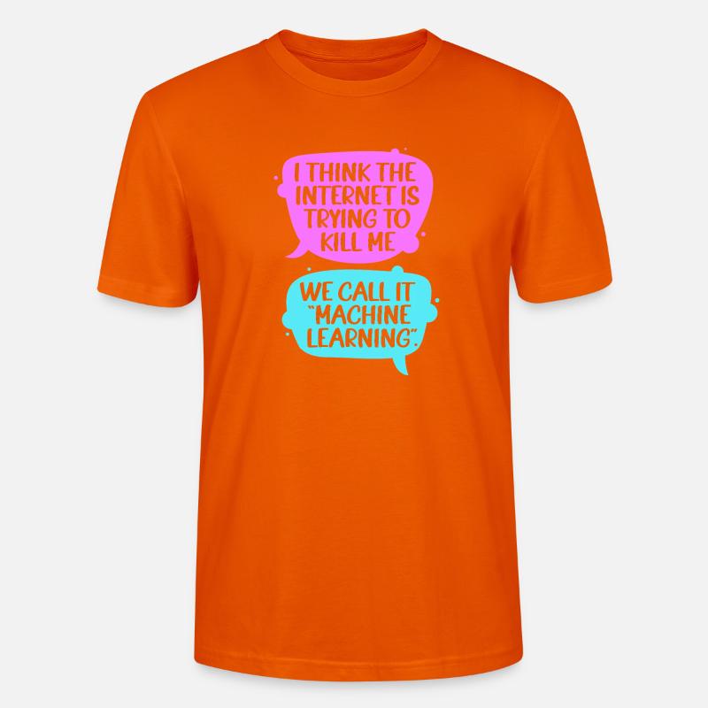 Programmeur GPT Coder - T-shirt bio CRAFTER Stanley Stella Unisexe - orange profond