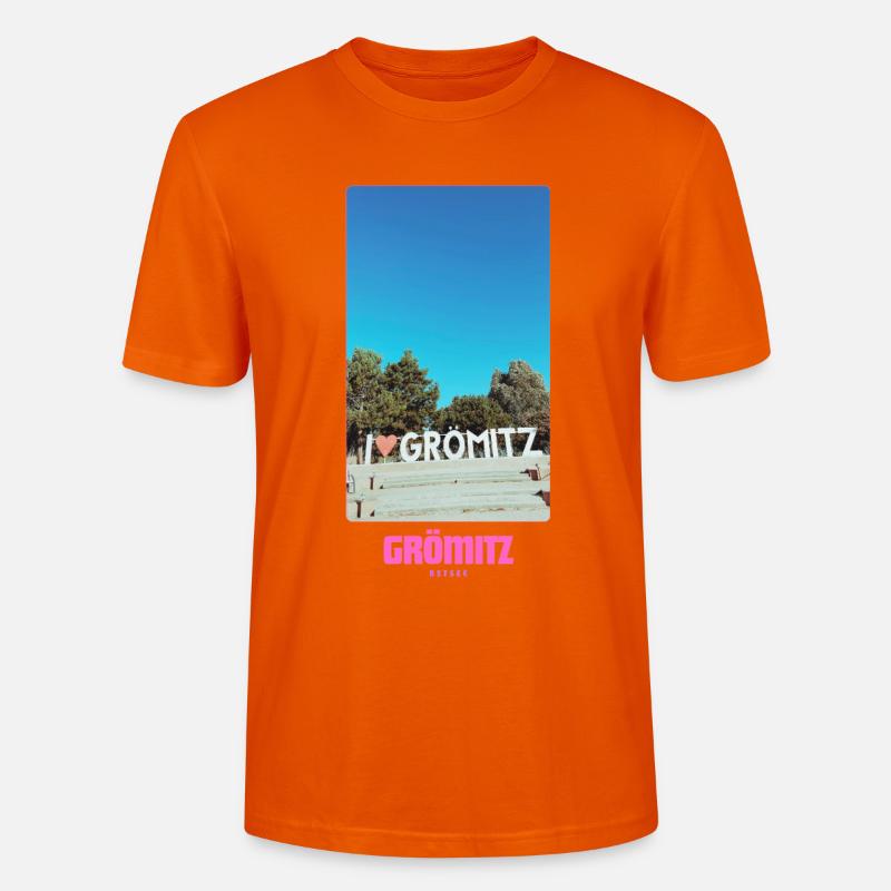 Grömitz _ Ostsee - Stanley/Stella Unisex Bio-T-Shirt CRAFTER - Tieforange