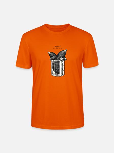 Zwei Maulwürfe im Becherglas - Stanley/Stella Unisex Bio-T-Shirt CRAFTER - Tieforange