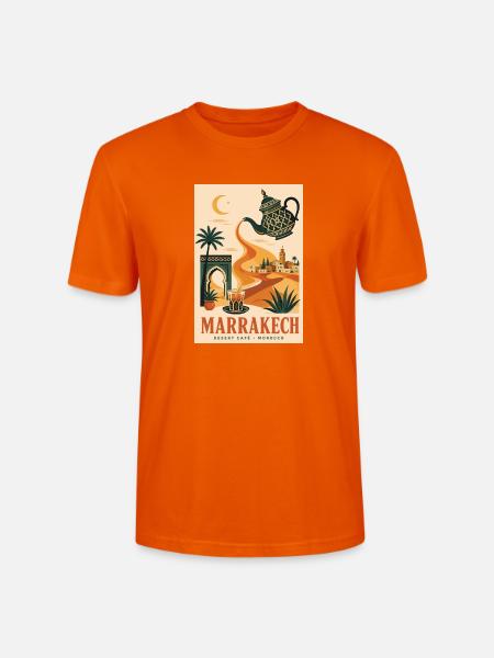Entdecken Sie Marrakesch in Marokko - Stanley/Stella Unisex Bio-T-Shirt CRAFTER - Tieforange