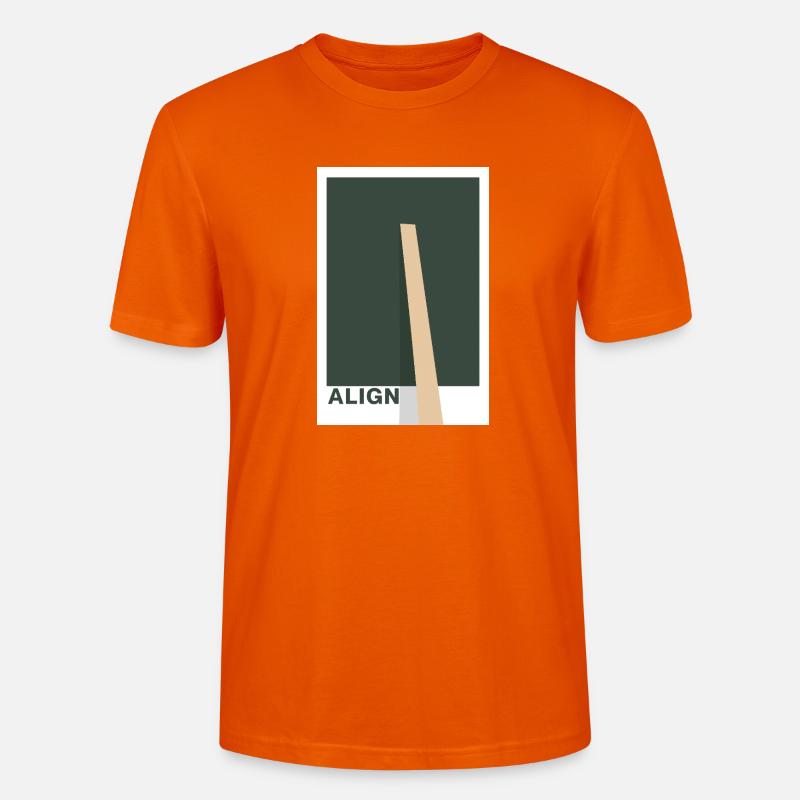 Align – Déclaration de conception - T-shirt bio CRAFTER Stanley Stella Unisexe - orange profond
