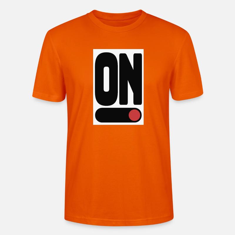 Affiche ON Statement Minimal Design - T-shirt bio CRAFTER Stanley Stella Unisexe - orange profond
