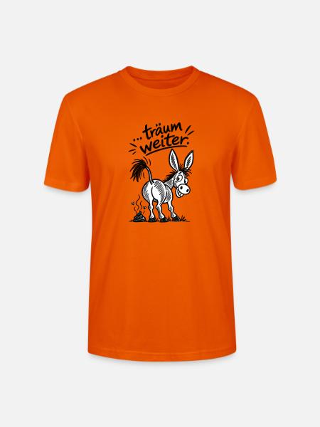 Goldesel Cartoon - Stanley/Stella Unisex Bio-T-Shirt CRAFTER - Tieforange