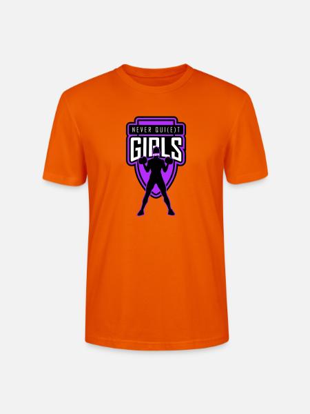 filles_jamais_tranquilles_unies - T-shirt bio CRAFTER Stanley Stella Unisexe - orange profond