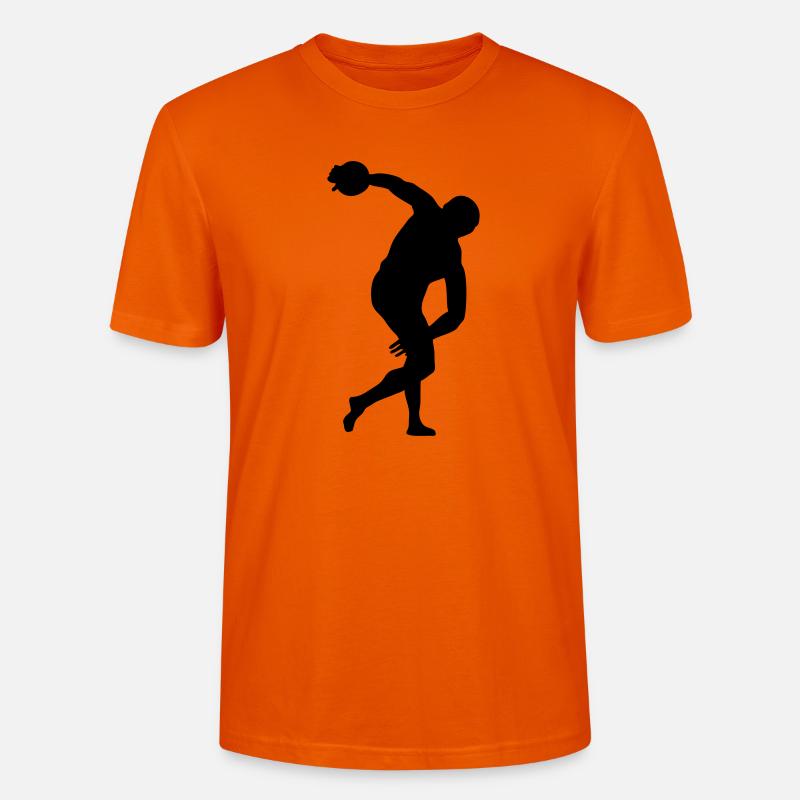 Diskuswurf discus throw - Stanley/Stella Unisex Bio-T-Shirt CRAFTER - Tieforange