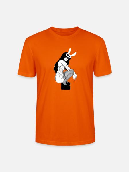 Gothischer Bunny Korsett - Stanley/Stella Unisex Bio-T-Shirt CRAFTER - Tieforange