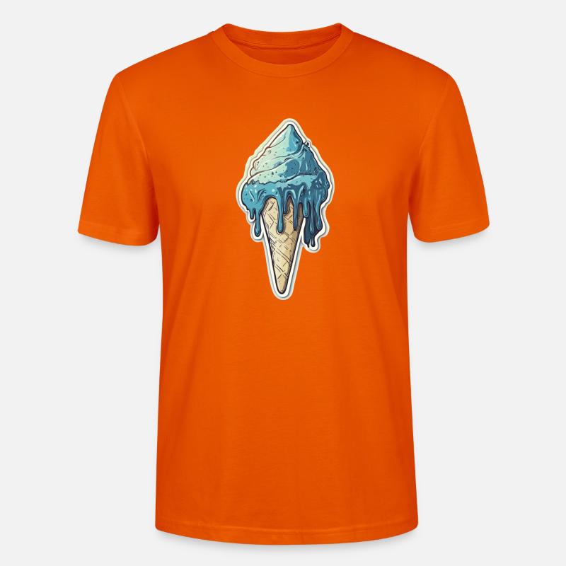 Eiscreme Eis - Stanley/Stella Unisex Bio-T-Shirt CRAFTER - Tieforange