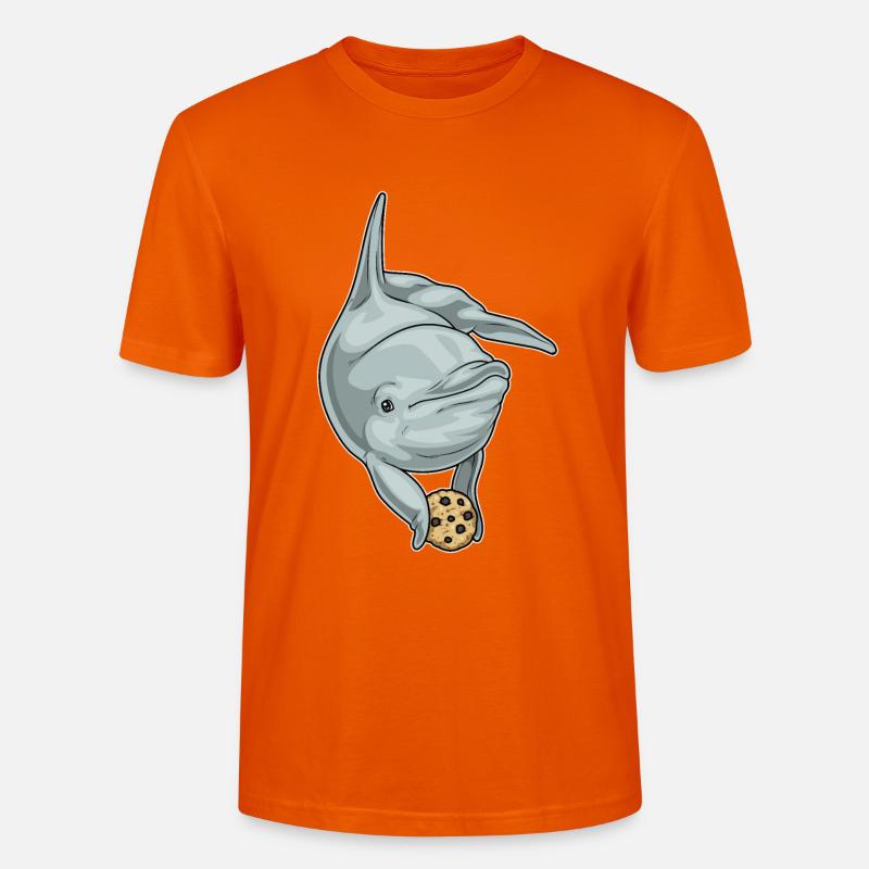Biscuit dauphin - T-shirt bio CRAFTER Stanley Stella Unisexe - orange profond