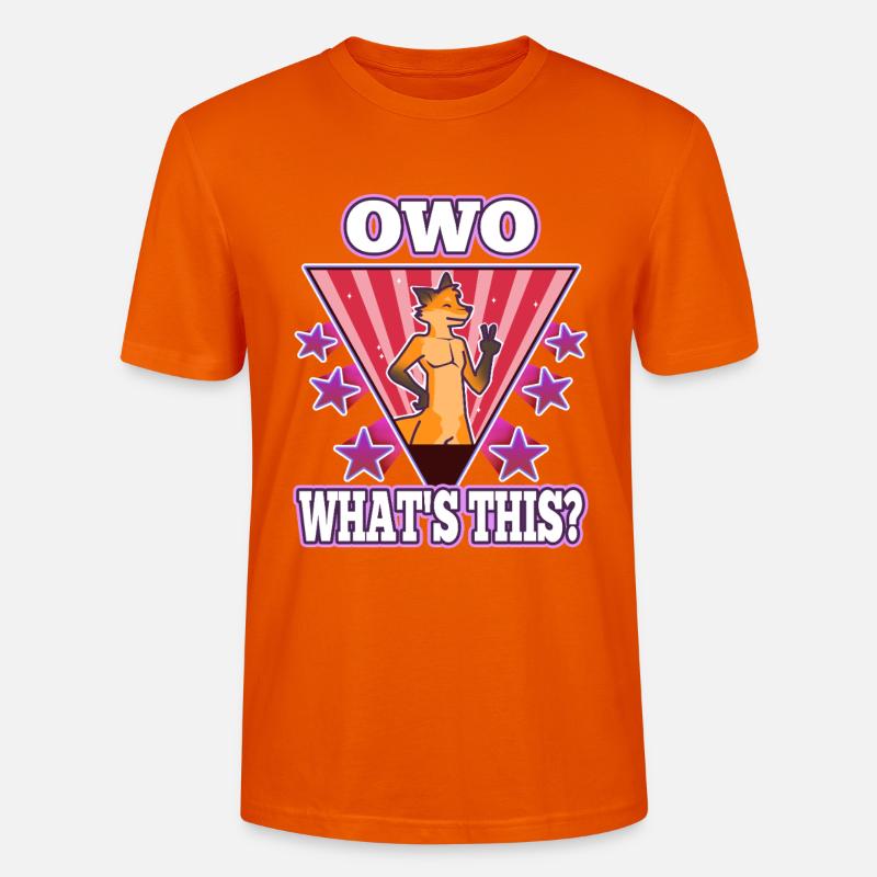 OwO Qu’est-ce que c’est ? - T-shirt bio CRAFTER Stanley Stella Unisexe - orange profond