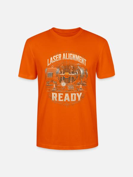 Industriemechaniker Laser Alignment Ready - Stanley/Stella Unisex Bio-T-Shirt CRAFTER - Tieforange
