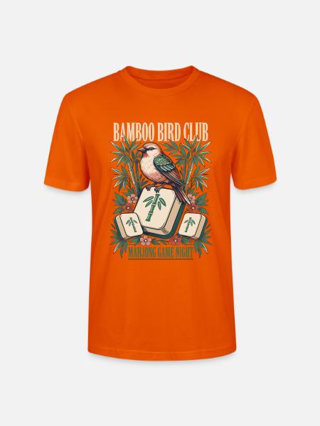 Bamboo Bird Club Mahjong Night - Stanley/Stella Unisex Bio-T-Shirt CRAFTER - Tieforange