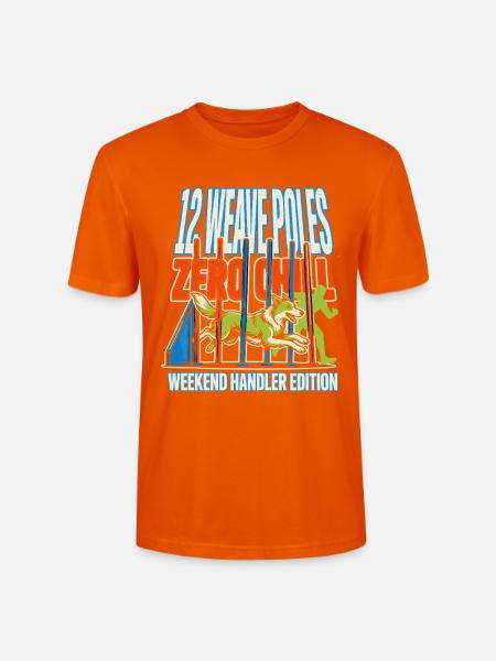 Hunde-Agility 12 Weave Poles Zero Chill - Stanley/Stella Unisex Bio-T-Shirt CRAFTER - Tieforange